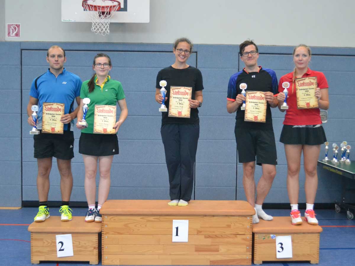 Gemischtes Doppel A - Siegerfotos (Badminton Flechtingen)
